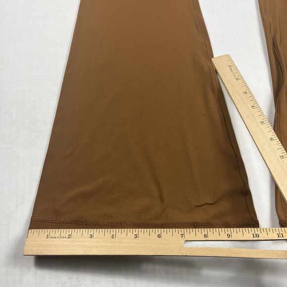 Aerie Offline Real Me High Waisted Flared Pants Brown Soft Stretch 70s Boho M - Picture 7 of 14